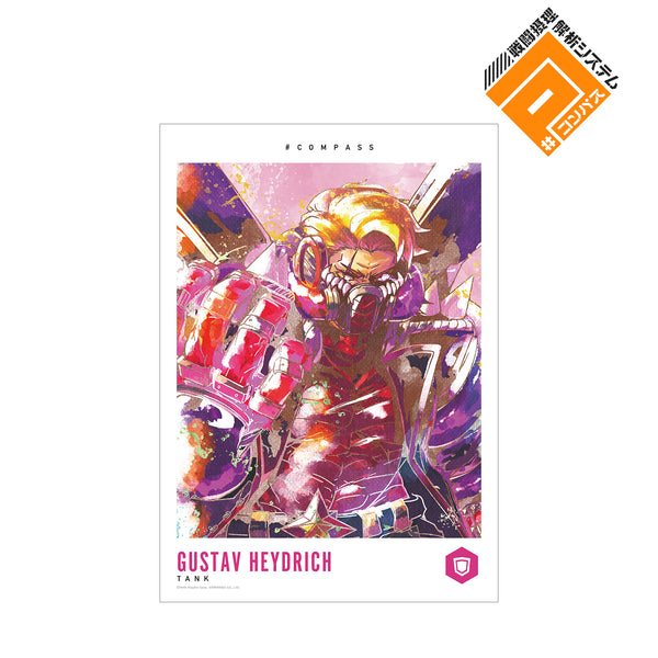 『#コンパス 戦闘摂理解析システム』グスタフハイドリヒ Ani-Art aqua label A3マット加工ポスター